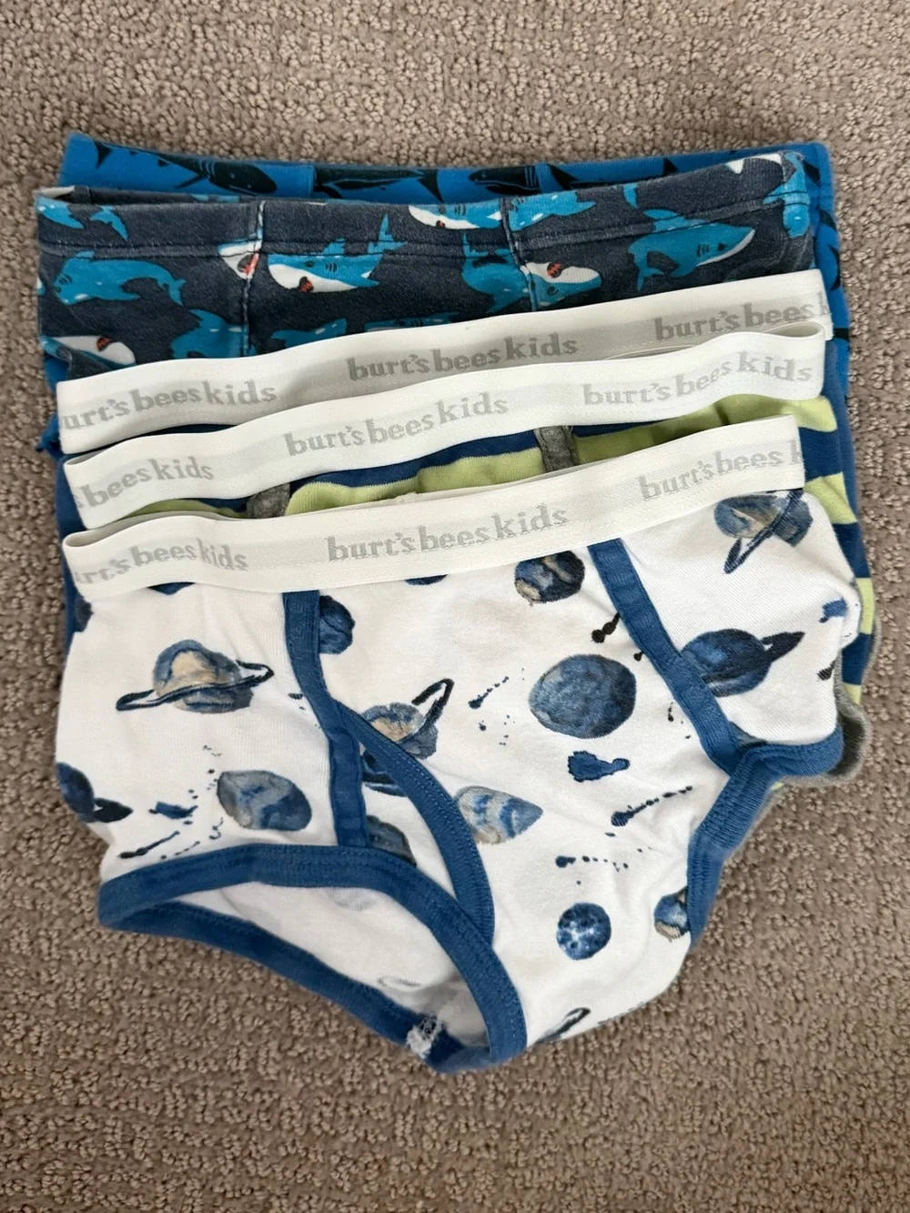 18 pairs of boys cotton underwear pre owned Size 6/7, but closer to a 4/5 - Picture 2 of 4